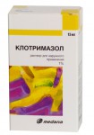 Клотримазол-Акрихин, р-р д/наружн. прим. 1% 15 мл №1 флакон-капельницы